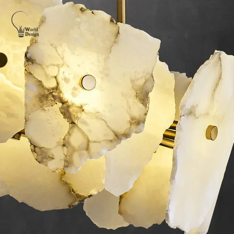 Natural Marble LED Chandelier