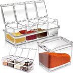 Clear Acrylic Spice Organizer Set