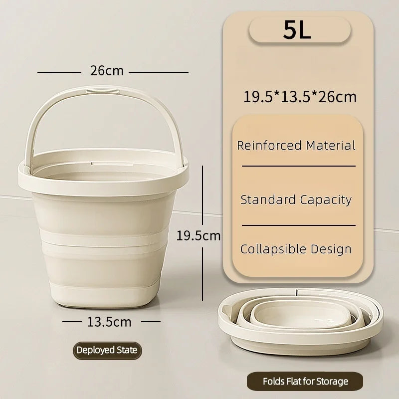 Collapsible Water Bucket for Outdoors