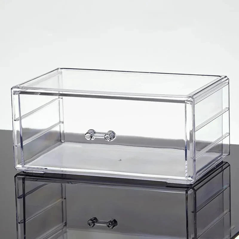Clear Desktop Makeup Organizer