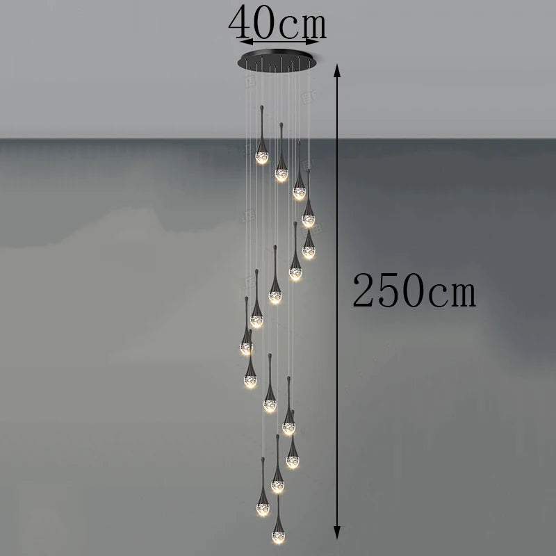 Modern Crystal Staircase Chandelier