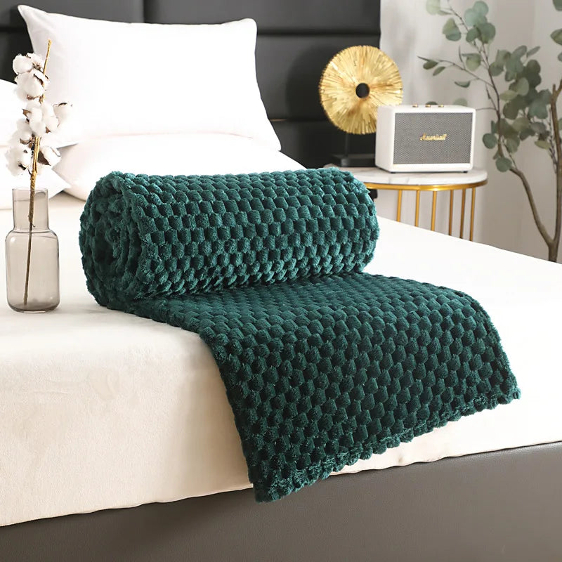 Ultra Soft Coral Fleece Throw