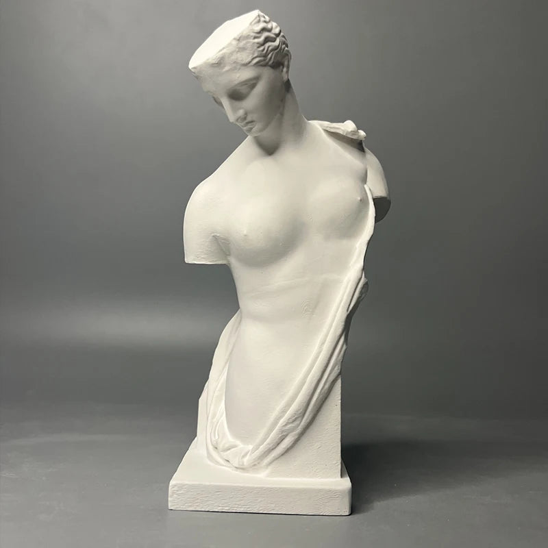 Vintage Greek Bust Plaster Sculpture