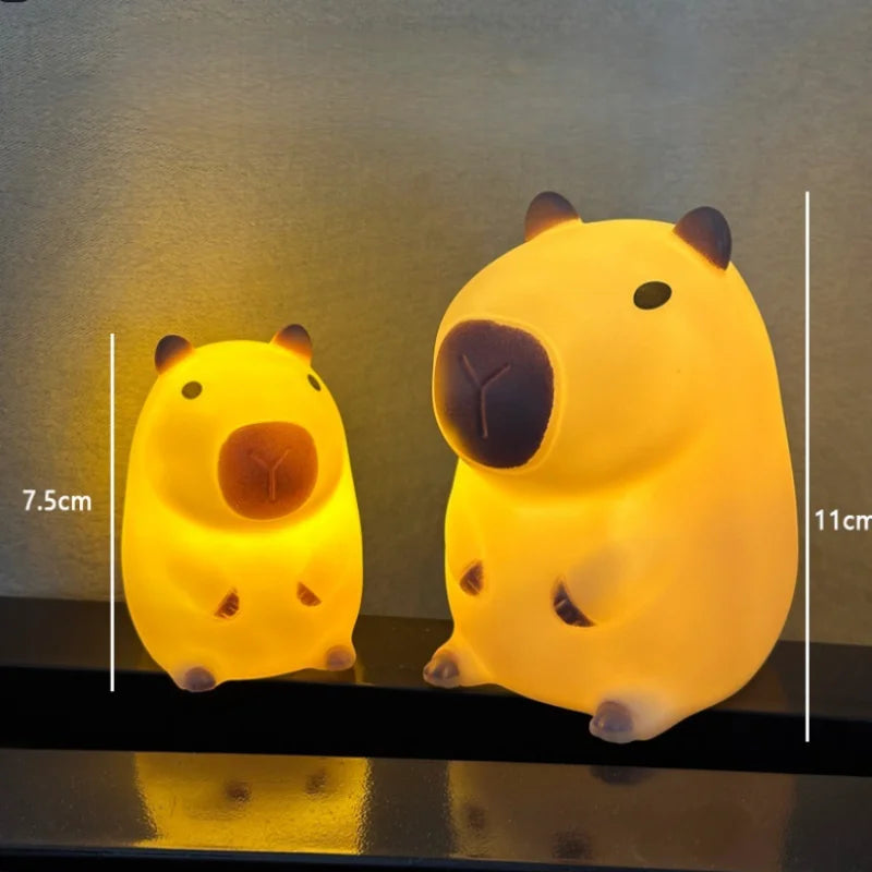 Cute Capybara Silicone Night Light