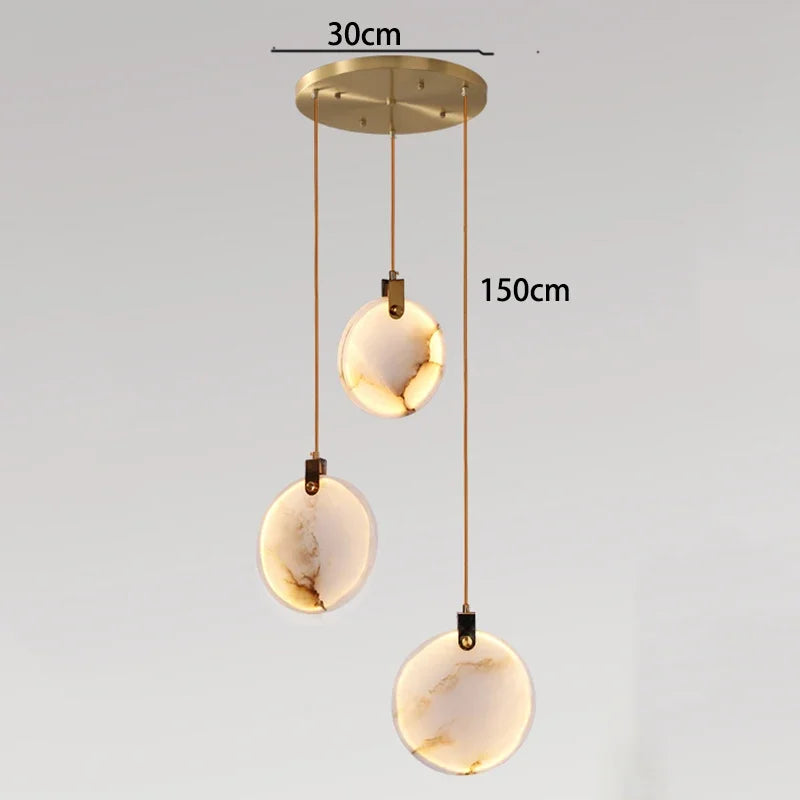 Modern LED Marble Pendant Chandelier