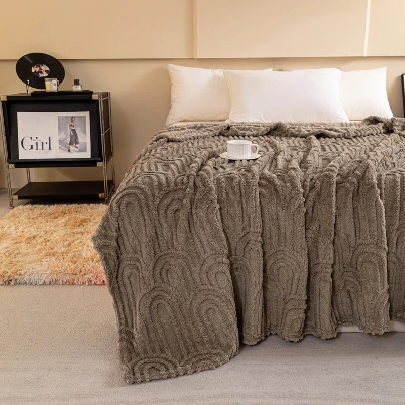 Soft Plush Blanket for Winter