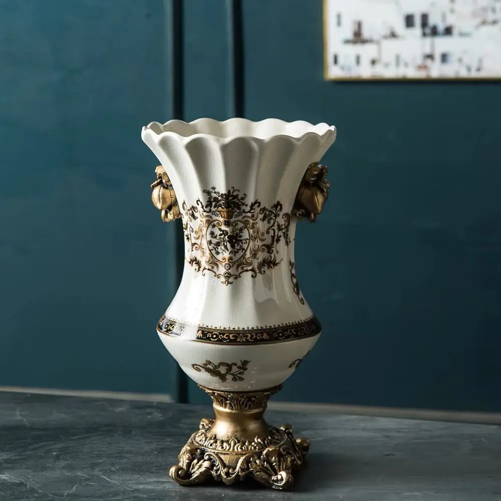Vintage Blue White Porcelain Vase