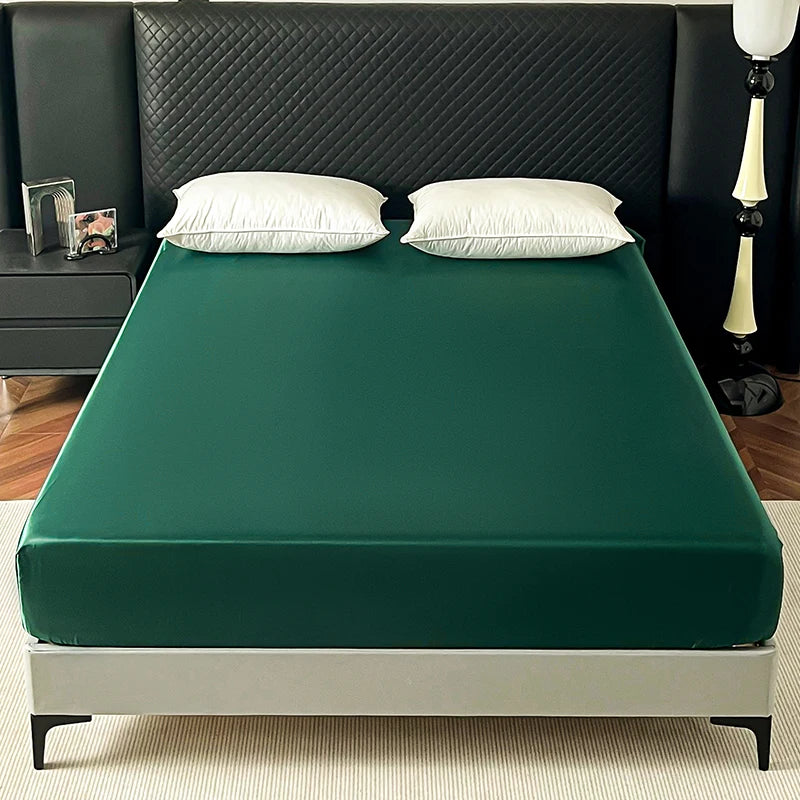 Soft Satin Fitted Bed Sheets