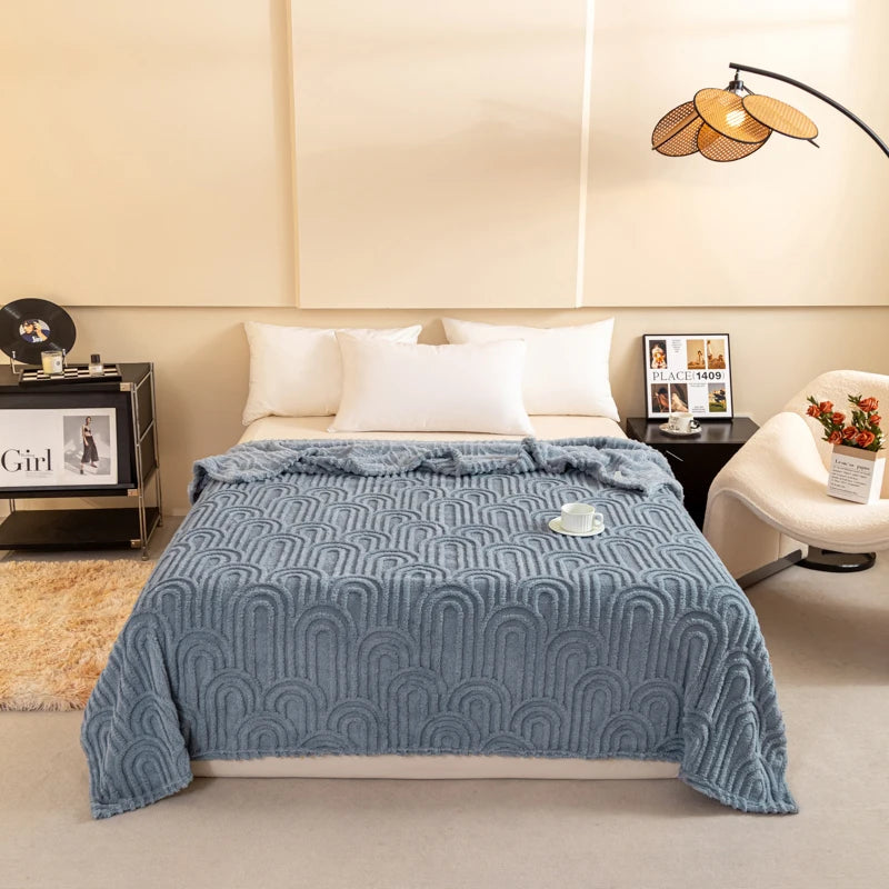 Soft Plush Blanket for Winter
