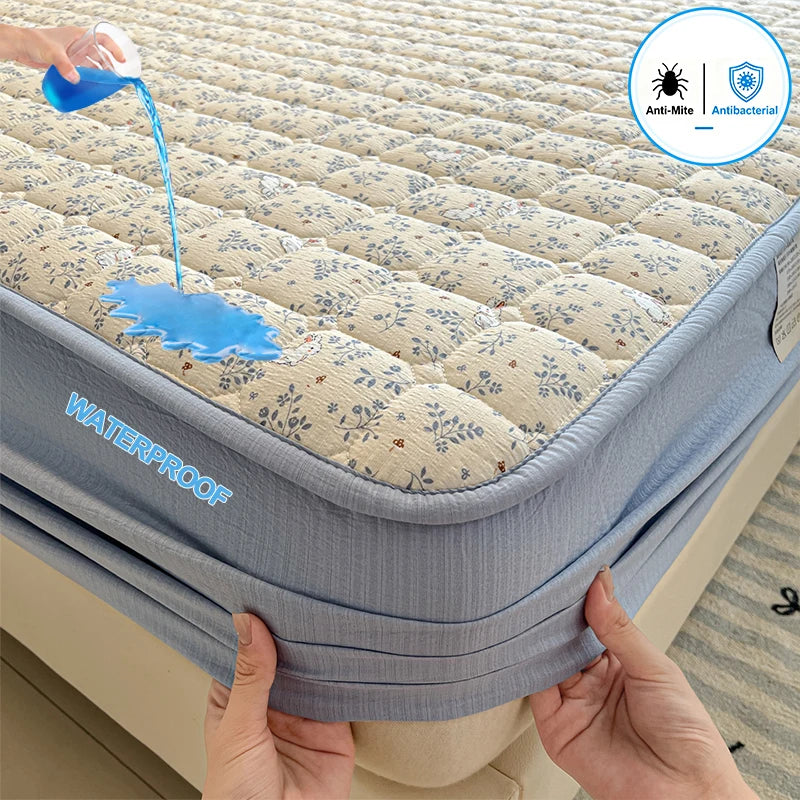 Waterproof Anti-Mite Fitted Mattress Protector