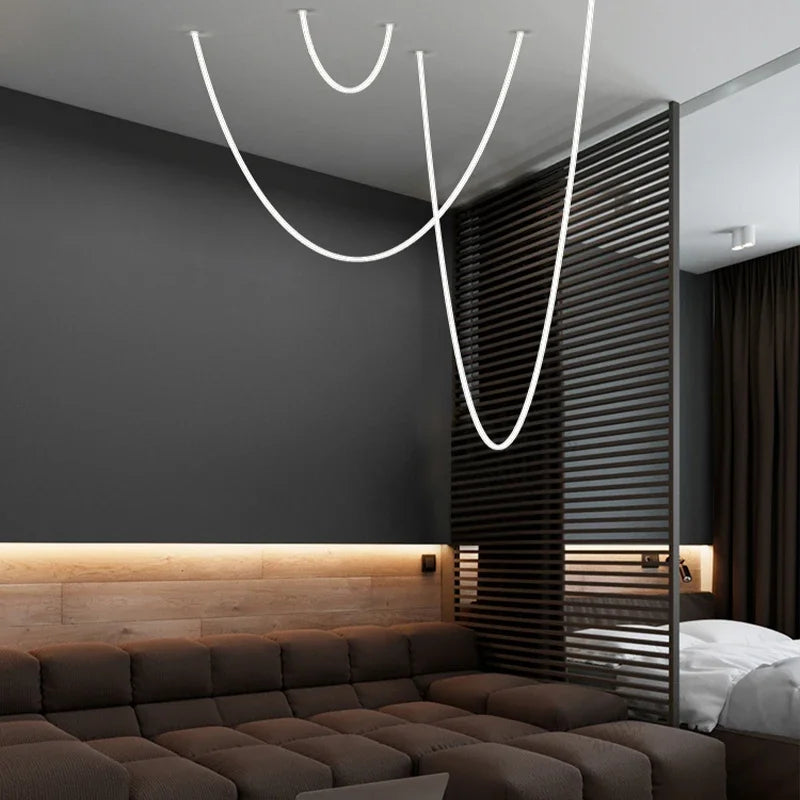 Nordic Loop Chandelier Art Design