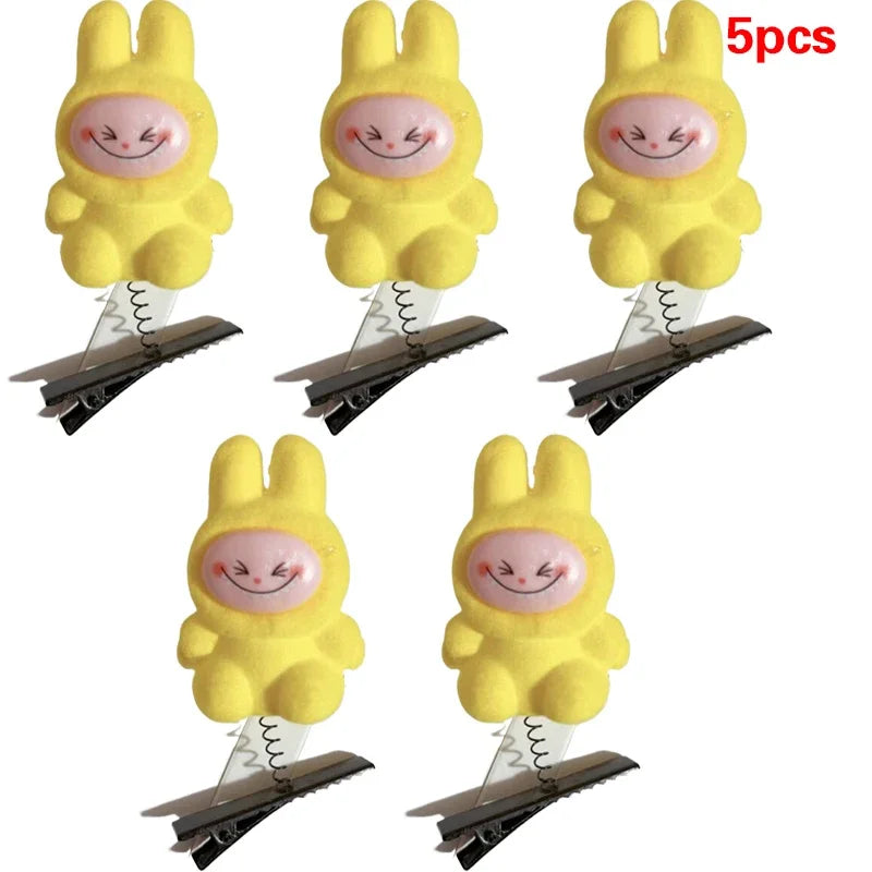 LABUBU FAN 5Pcs New Hair Clips