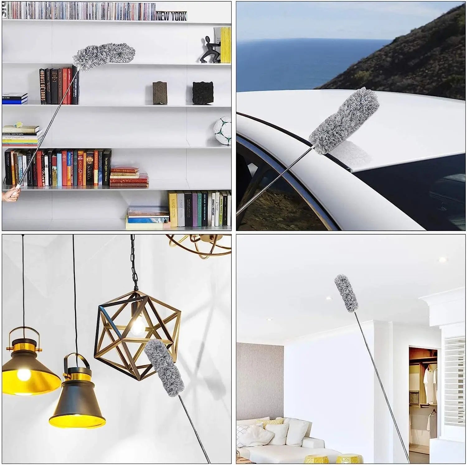 Extendable Microfiber Duster Pole