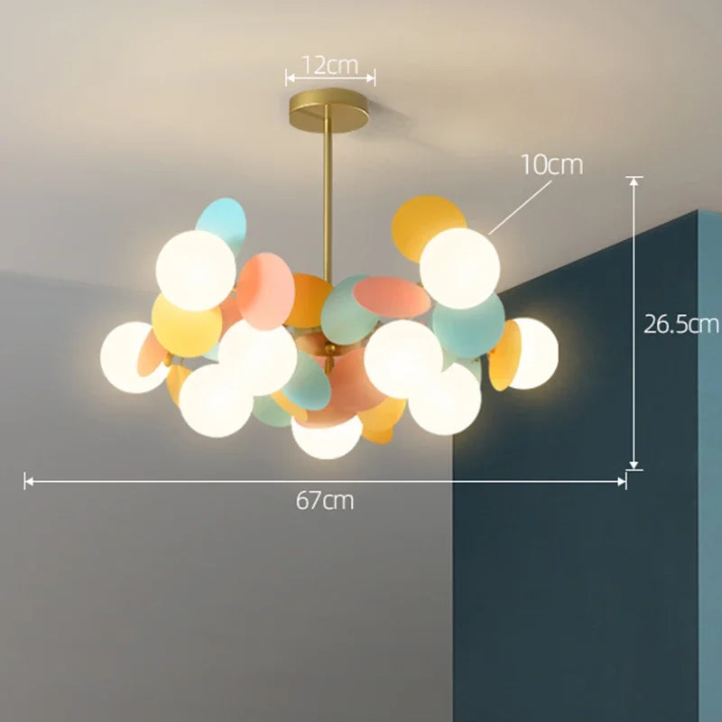 Colorful Branch LED Chandelier