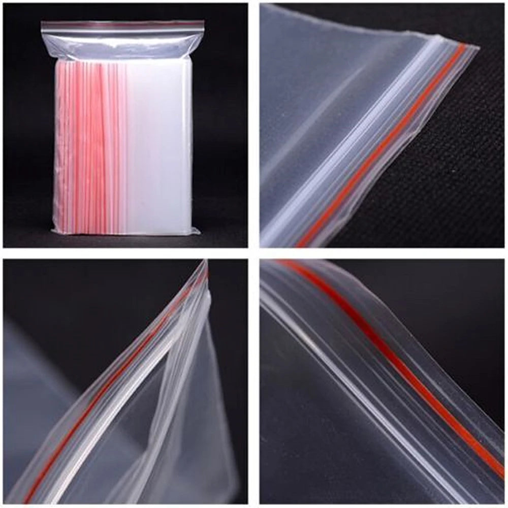Reclosable Transparent Zip Lock Bags