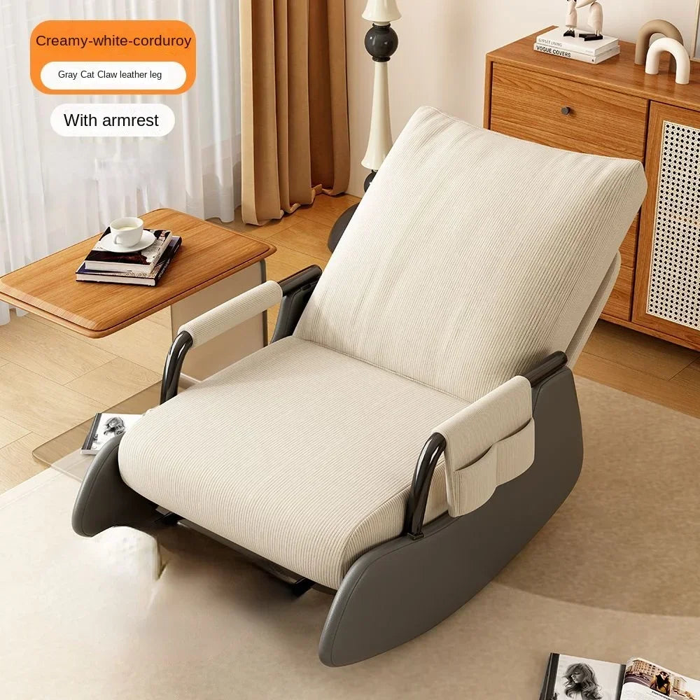Modern Velvet Rocking Lounge Chair
