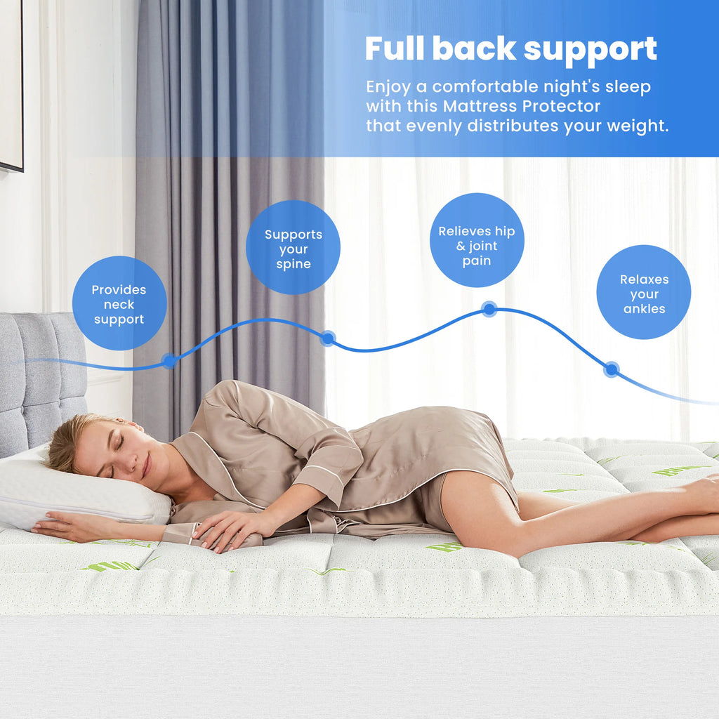 Bamboo Cooling Pillow Top Topper