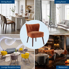 Modern Upholstered Wood Leg Armchair
