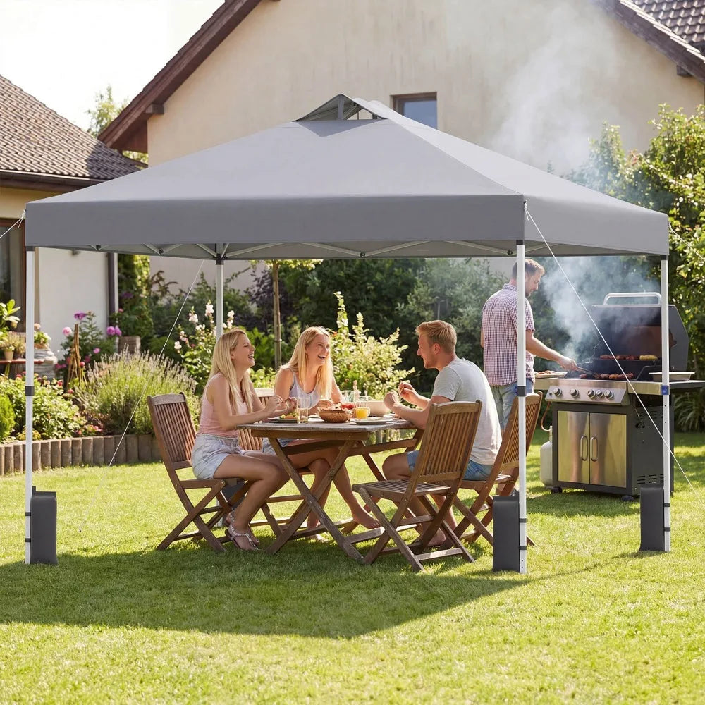 10×10 ft Pop-Up Canopy Tent with Wheeled Carry Bag
