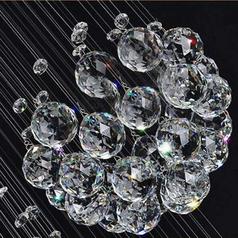 Crystal Staircase Chandelier Modern Luxury
