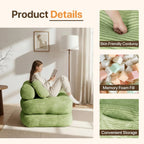 Green Foldable Sofa Bed Chair