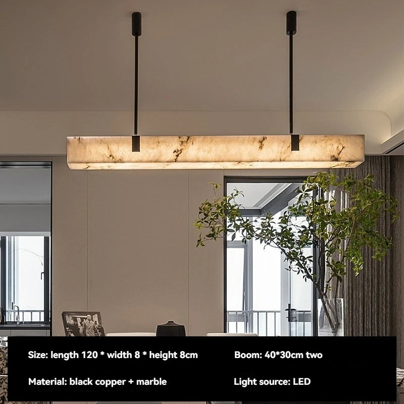Marble Linear Pendant Light