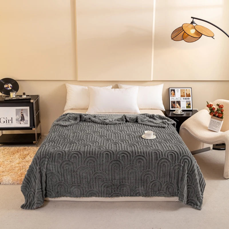 Soft Plush Blanket for Winter