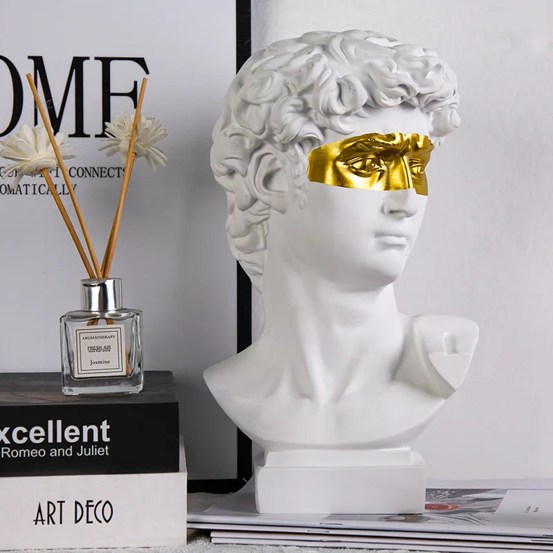 European David Head Resin Bust Sculpture
