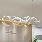 Artistic Ribbon Pendant Light Design
