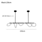 Modern Minimalist Hose Chandelier