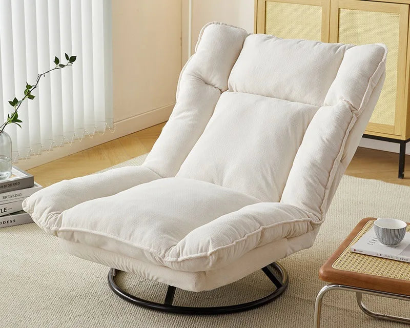 Rotating Fabric Swivel Lounge Chair