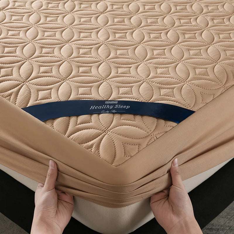 Soft Waterproof Quilted Mattress Cover