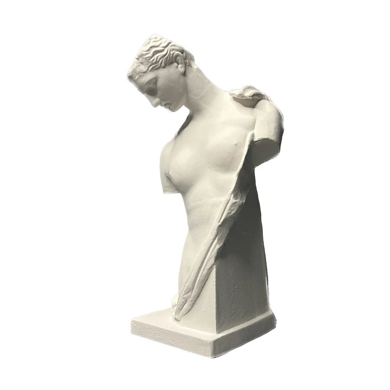 Vintage Greek Bust Plaster Sculpture