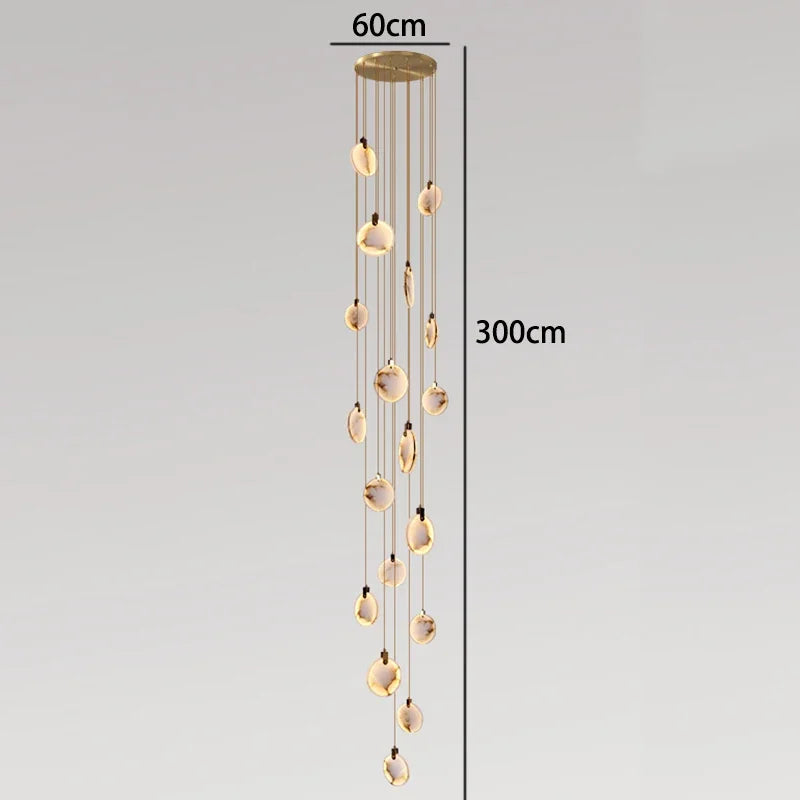 Modern LED Marble Pendant Chandelier