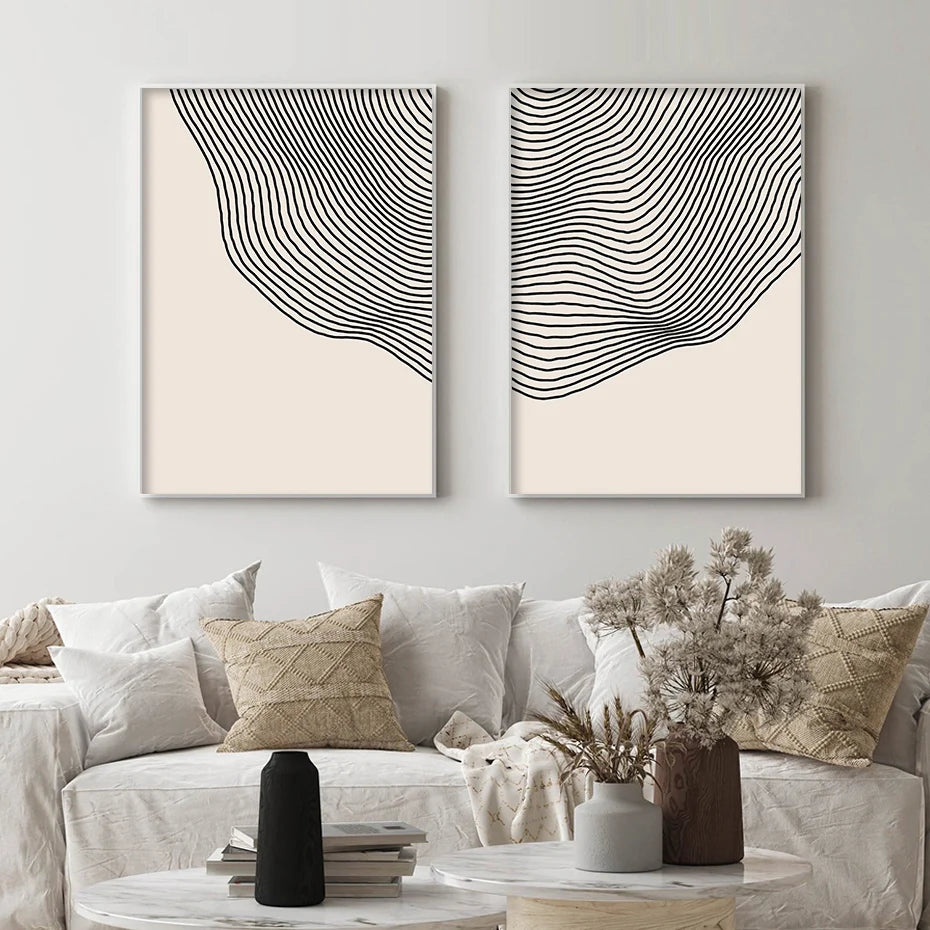 Abstract Minimalist Canvas Wall Art