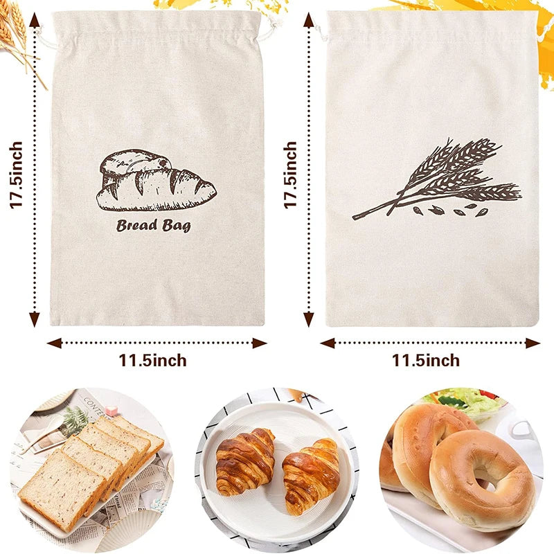 Eco Friendly Linen Bread Bag