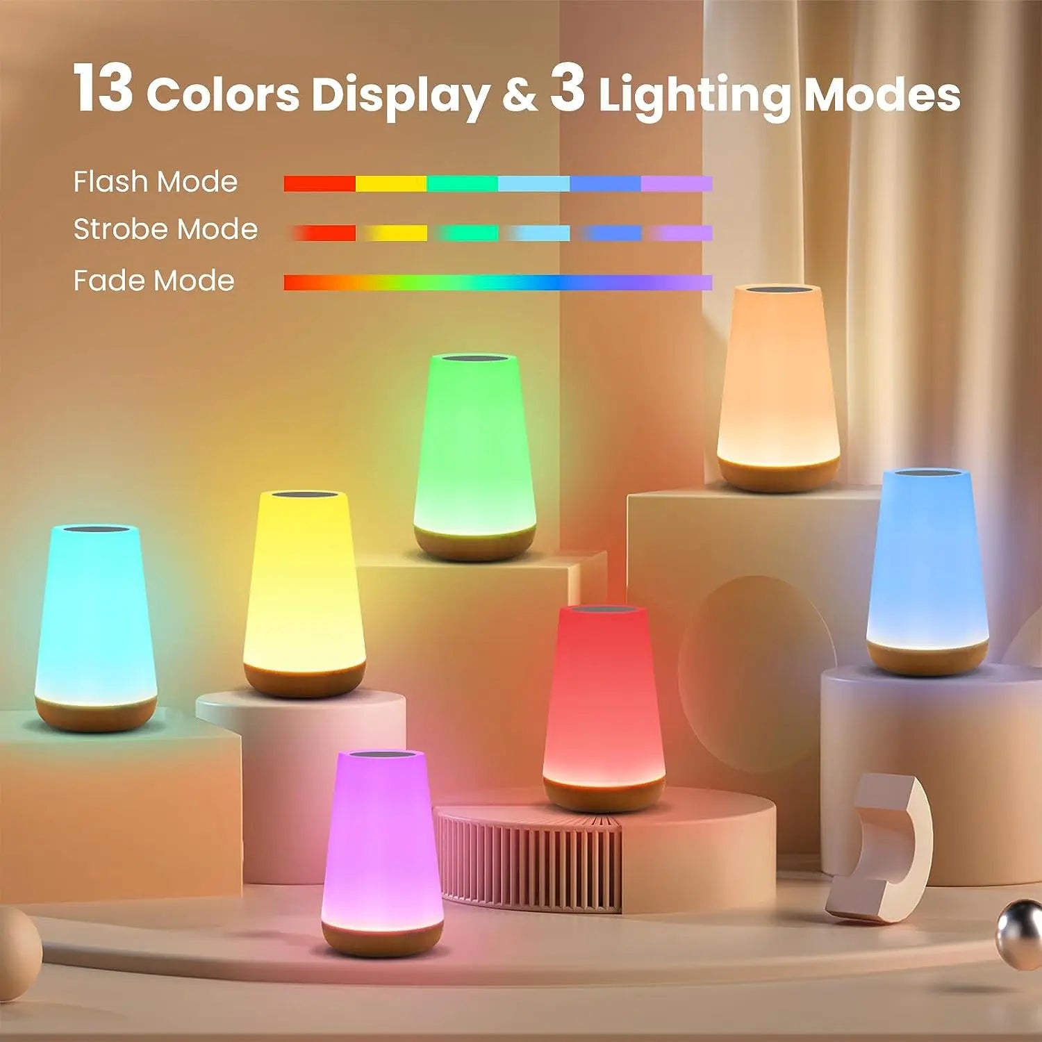 RGB Rechargeable Smart Night Lamp