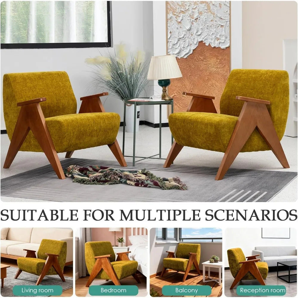 Mid-Century Upholstered Accent Chair