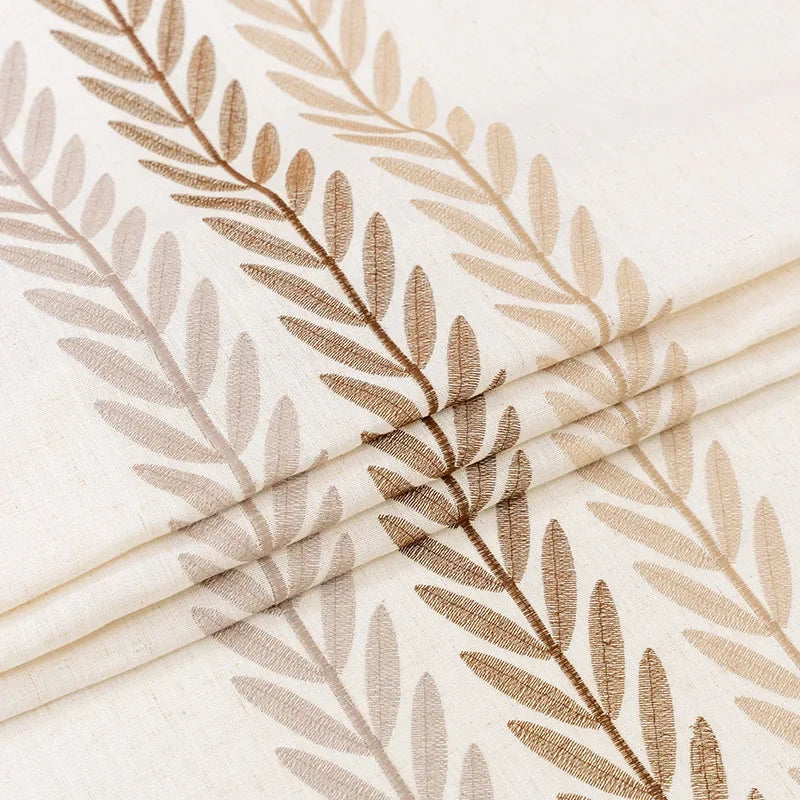 Embroidered Floral Waterproof Tablecloth