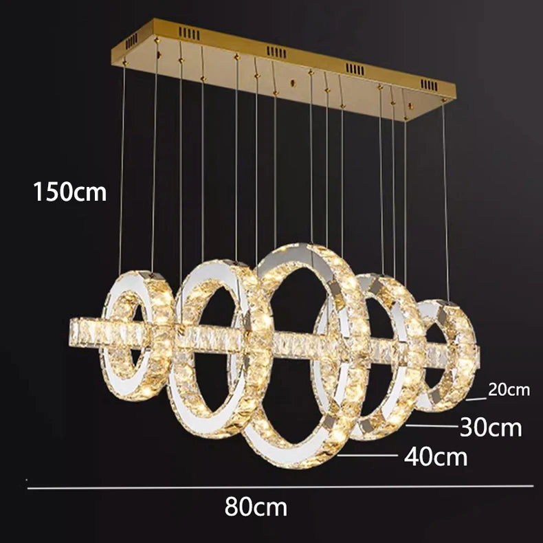 Modern Crystal Pendant Chandelier