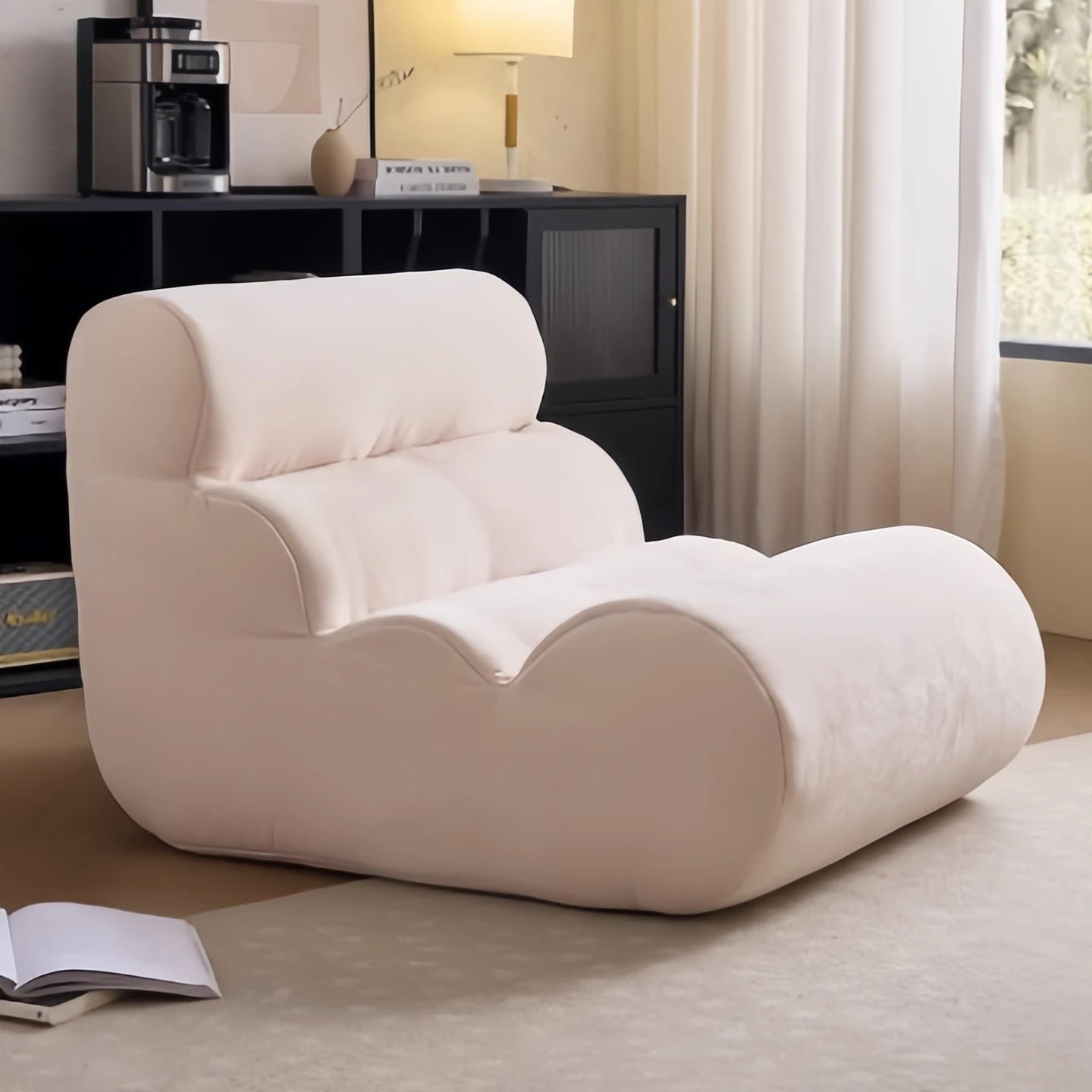 Modern Curved Lounge Chair Sofa