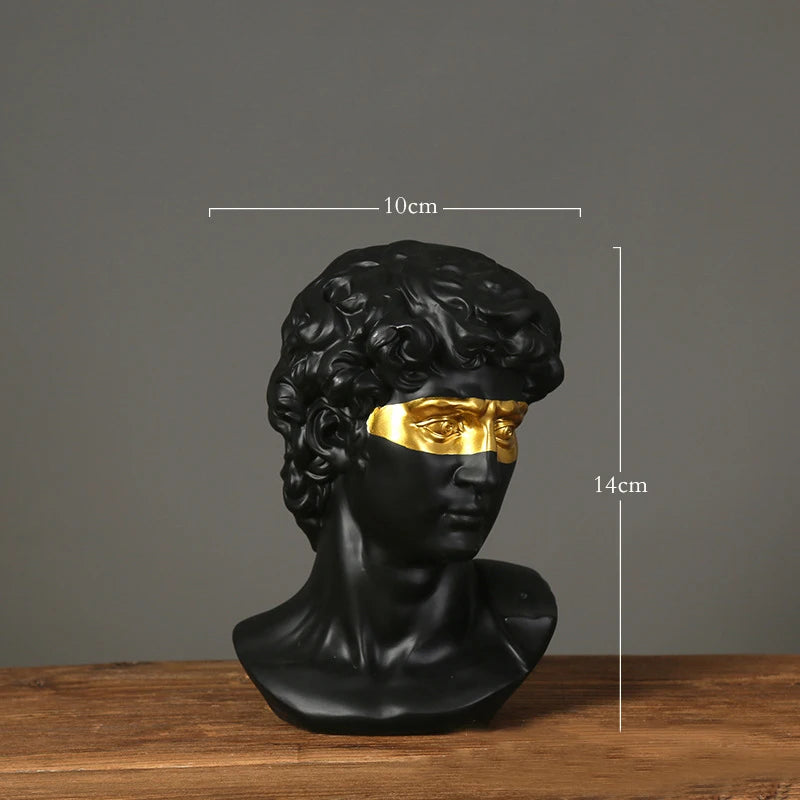 European David Head Resin Bust Sculpture