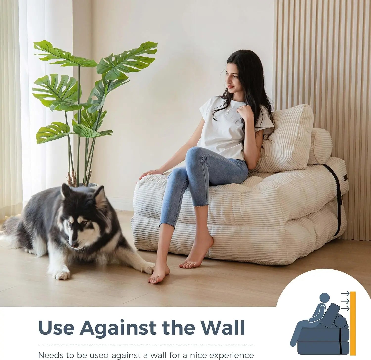 Foldable Fabric Sofa Bed