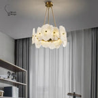 Natural Marble LED Chandelier