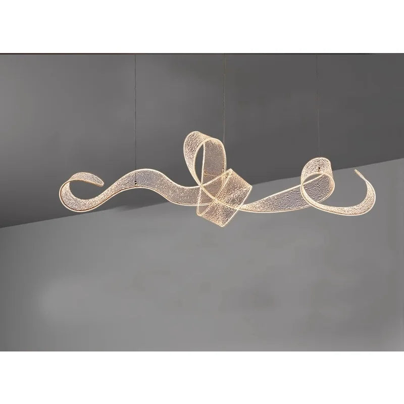 Artistic Ribbon Pendant Light Design