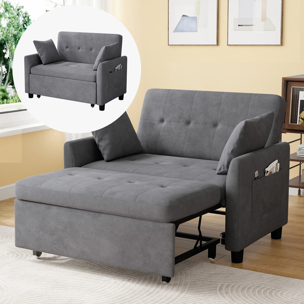 46.5" Convertible Sleeper Loveseat