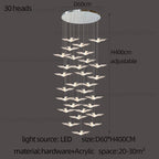 LED Bird Pendant Chandelier