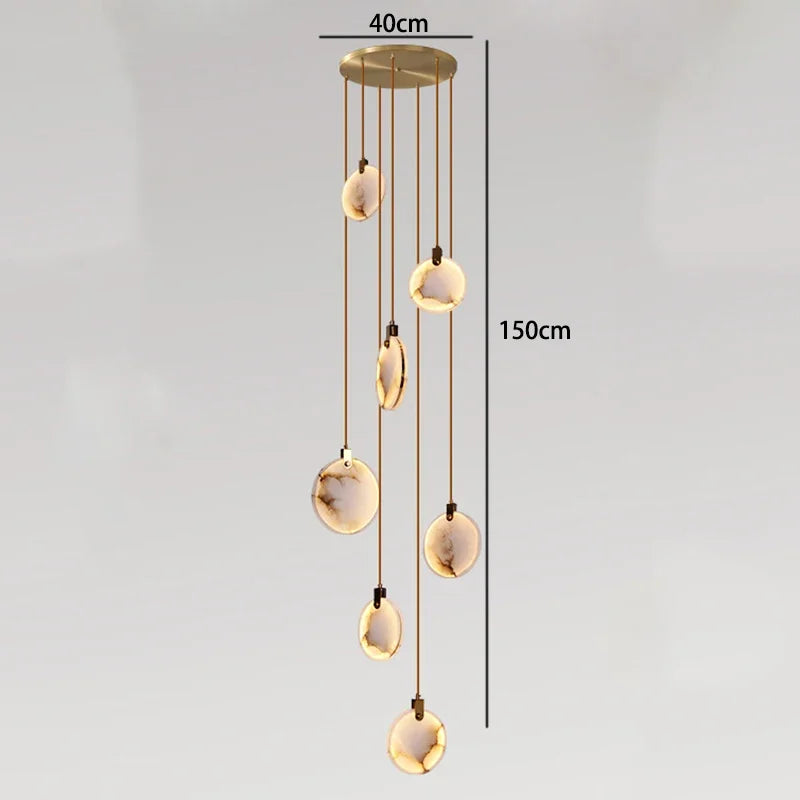 Modern LED Marble Pendant Chandelier