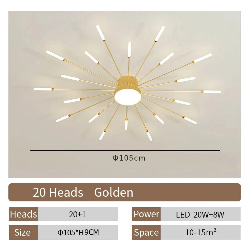 Fan-Shaped LED Ceiling Lamp