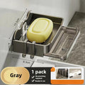 Punch-Free Double Drain Soap Holder